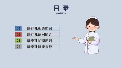 a0040 肠穿孔的护理查房PPT32页可编辑无水印 第2页