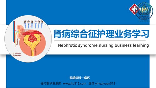 a00442 肾病综合征的护理业务学习课件 20页PPT课件可编辑无水印直接可用
