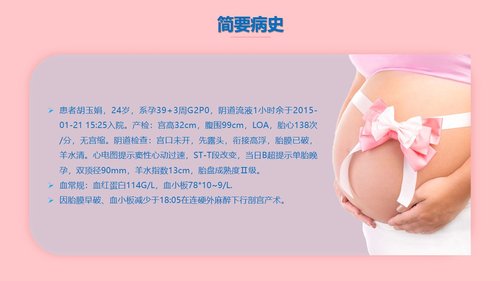 a0074 妇产科产后大出血护理模板PPT课件24页可编辑无水印 第2页