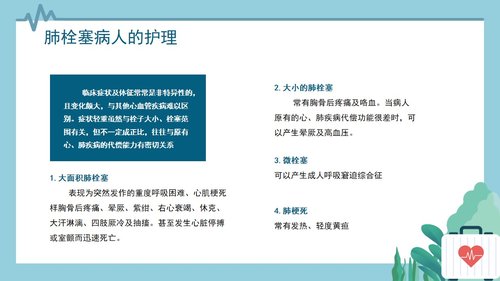 a0082 心内科护理查房肺栓塞病人的护理PPT课件30页可编辑无水印 第9页