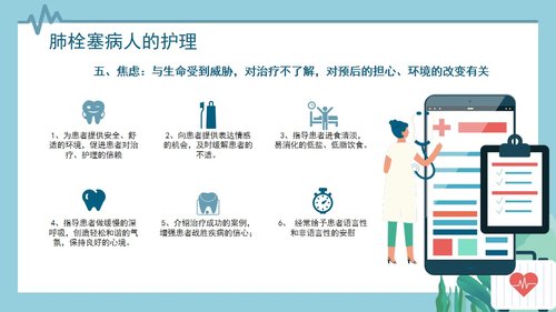 a0082 心内科护理查房肺栓塞病人的护理PPT课件30页可编辑无水印 第15页