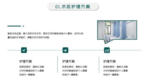 a0095 术后护理工作汇报PPT课件24页可编辑无水印 第2页