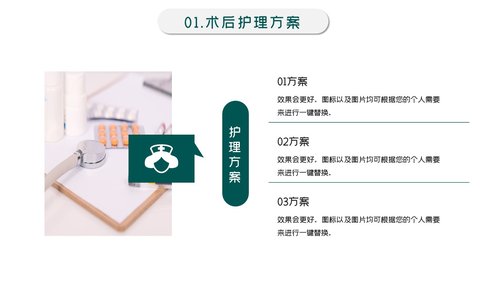 a0095 术后护理工作汇报PPT课件24页可编辑无水印 第3页