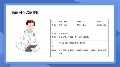 a0128 个案分享胎膜早破病人的护理PPT课件15页可编辑无水印 第5页