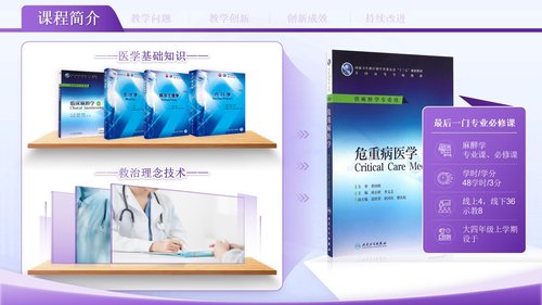 a0141 抓牢“和谐使命”的危重病医学课程紫色PPT课件22页可编辑无水印直接可用 第4页