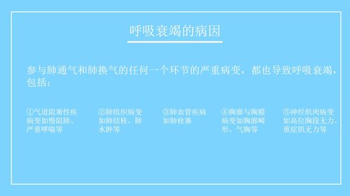 a0163 呼吸衰竭病人的护理医学类PPTPPT课件26页可编辑无水印直接可用 第5页