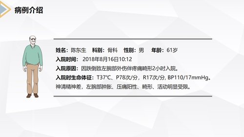 a0171 左桡尺骨双骨折的护理查房PPT课件24页可编辑无水印直接可用 第4页