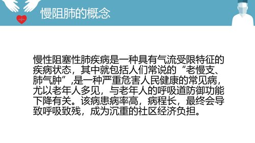 a0181 慢阻肺的护理PPT模板PPT课件34页可编辑无水印直接可用 第3页