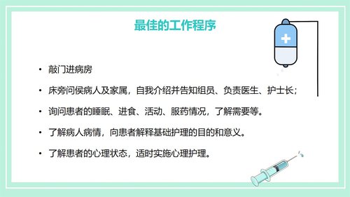 a0190 晨间护理查房的护士PPT课件21页可编辑无水印直接可用 第15页