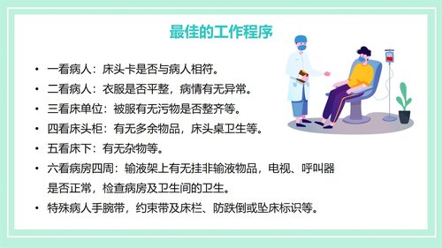 a0190 晨间护理查房的护士PPT课件21页可编辑无水印直接可用 第17页