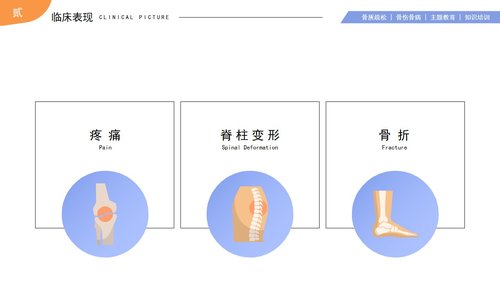 a0192 浅色骨质疏松知识培训医疗健康教育宣传PPT模板宣传PPT动态PPTPPT课件24页可编辑无水印直接可用 第7页