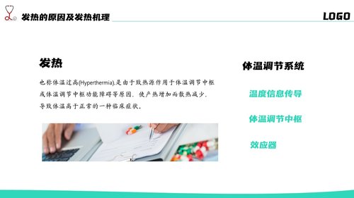 a0204 简约风发热病人护理医疗PPTPPT课件20页可编辑无水印直接可用 第4页