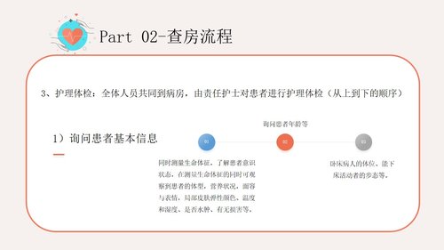 a0207 粉色简约护理查房流程知识宣传PPT模板PPT课件22页可编辑无水印直接可用 第8页