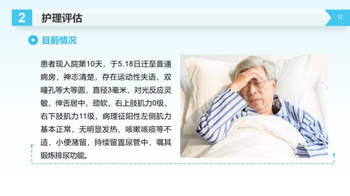 a0231 脑出血护理查房医学医疗PPT模板PPT课件31页可编辑无水印直接可用 第7页