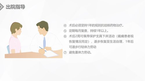 a0234 腰椎结核的手术期护理课件PPT课件20页可编辑无水印直接可用 第19页