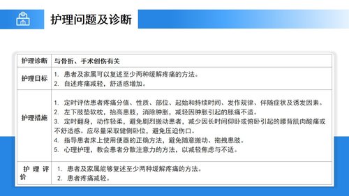 a0238 蓝色医疗模板-胫腓骨骨折护理PPT课件23页可编辑无水印直接可用 第17页