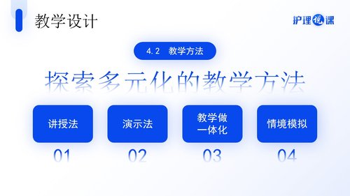 a0273 护理说课蓝色简约风PPT课件27页可编辑无水印直接可用 第10页