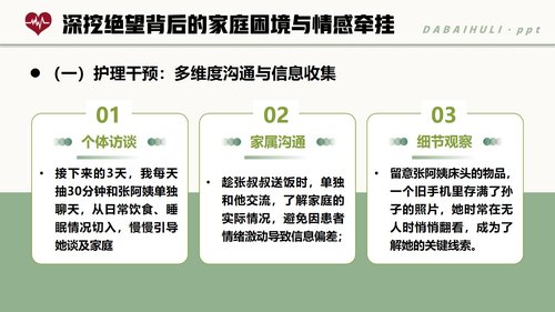 a0274 暖语解心结关怀护康宁PPT课件24页可编辑无水印直接可用 第11页