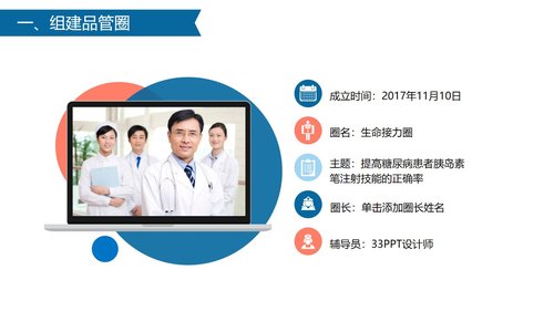 a0318 获奖简约易修改品管圈PPT模板PPT课件54页可编辑无水印直接可用 第3页