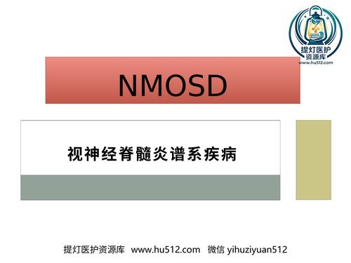 a00509 视神经脊髓炎谱系疾病 20页PPT文档可编辑无水印直接可用