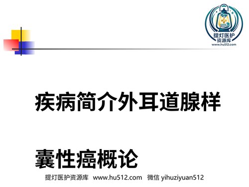 a00786 疾病简介外耳道腺样囊性癌概论完整版 20页PPT文档可编辑无水印直接可用