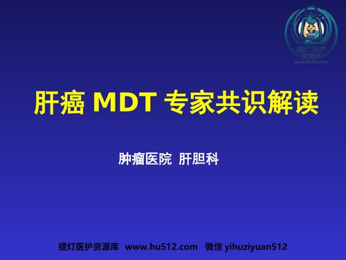 a00917 肝癌MDT解读 20页PPT文档可编辑无水印直接可用