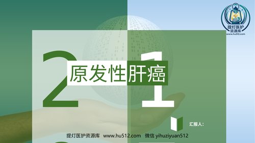 a00920 肝癌 20页PPT文档可编辑无水印直接可用
