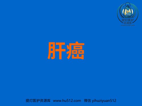 a00922 肝癌(1) 20页PPT文档可编辑无水印直接可用