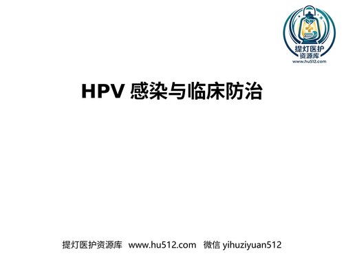 a01141 最新HPV感染与临床防治 20页PPT文档可编辑无水印直接可用