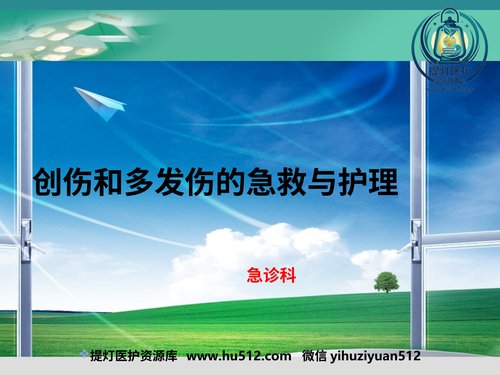 a01148 创伤与多发伤的急救护理 20页PPT文档可编辑无水印直接可用