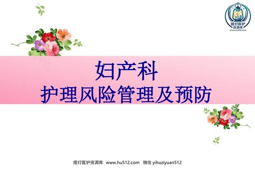 a01157 2021年妇产科护理风险管理与预防 20页PPT文档可编辑无水印直接可用