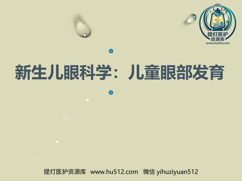 a01267 儿童眼部发育PPT课件 30页PPT文档可编辑无水印直接可用