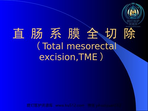 a01275 TME,直肠癌全系膜切除术 33页PPT文档可编辑无水印直接可用