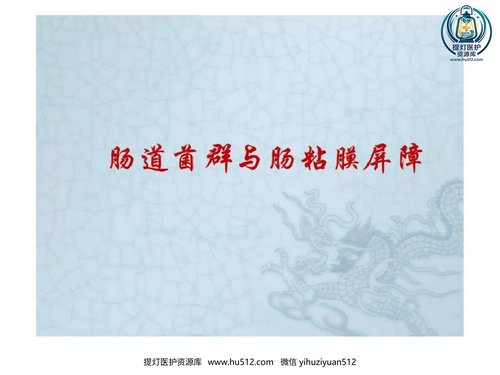 a01296 2021年肠道菌群与肠黏膜屏障 35页PPT文档可编辑无水印直接可用