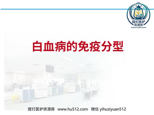 a01309 白血病淋巴瘤免疫分型 34页PPT文档可编辑无水印直接可用