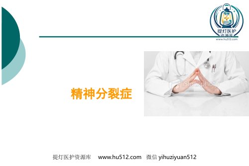 a01394 精神分裂症 37页PPT课件可编辑无水印直接可用