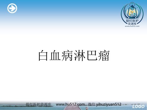 a01407 白血病淋巴瘤ppt 96页PPT课件可编辑无水印直接可用
