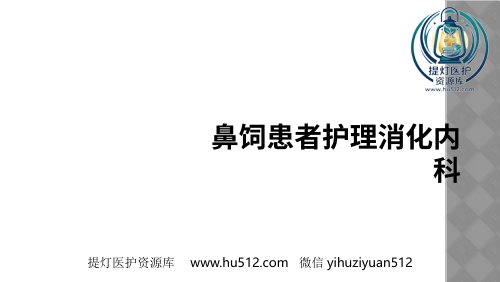 a01407 鼻饲患者护理消化内科 24页PPT课件可编辑无水印直接可用