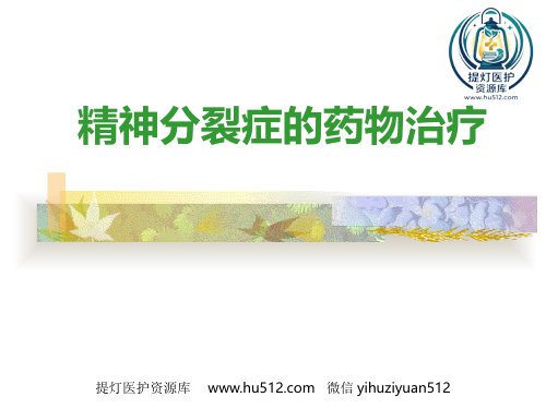 a01414 2019-精神分裂症的药物治疗 84页PPT课件可编辑无水印直接可用