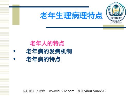 a01420 老年生理病理ppt课件 38页PPT课件可编辑无水印直接可用