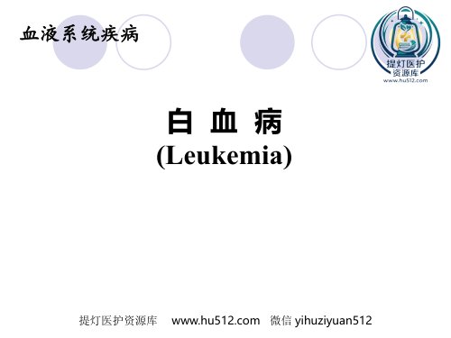 a01425 白血病(12) 140页PPT课件可编辑无水印直接可用