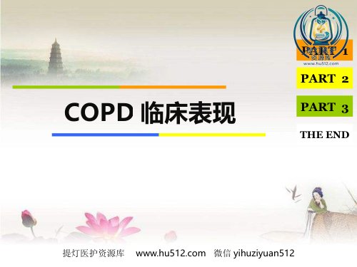 a01507 COPD临床表现ppt 18页PPT课件可编辑无水印直接可用