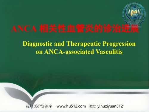 a01704 ANCA相关性血管炎的诊治进展 PPT 69页PPT课件可编辑无水印直接可用